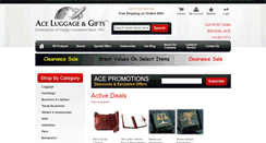 Desktop Screenshot of aceluggage.com